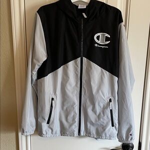 Champion Kids Black and Light Gray Raincoat